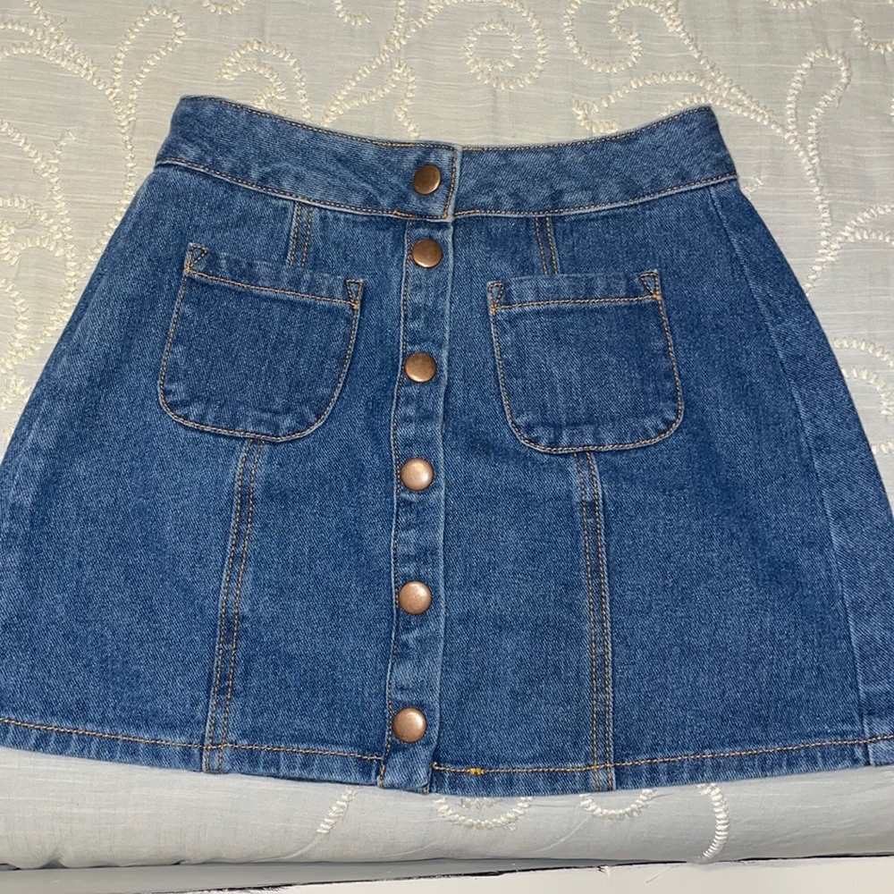 EUC Bullhead Jean Skirt